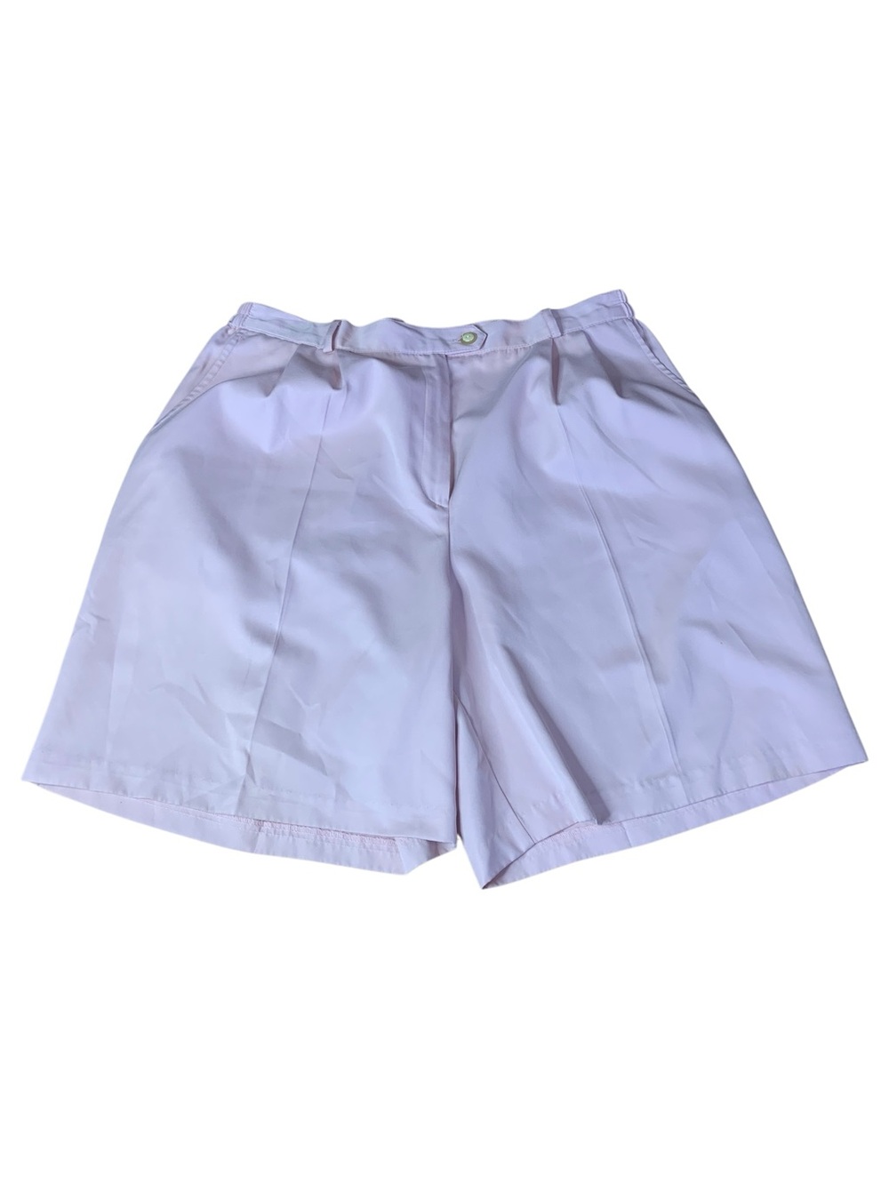 Coral Bay Golf Pink Pleated Shorts - Plus Size 18 - Vintage Made in USA